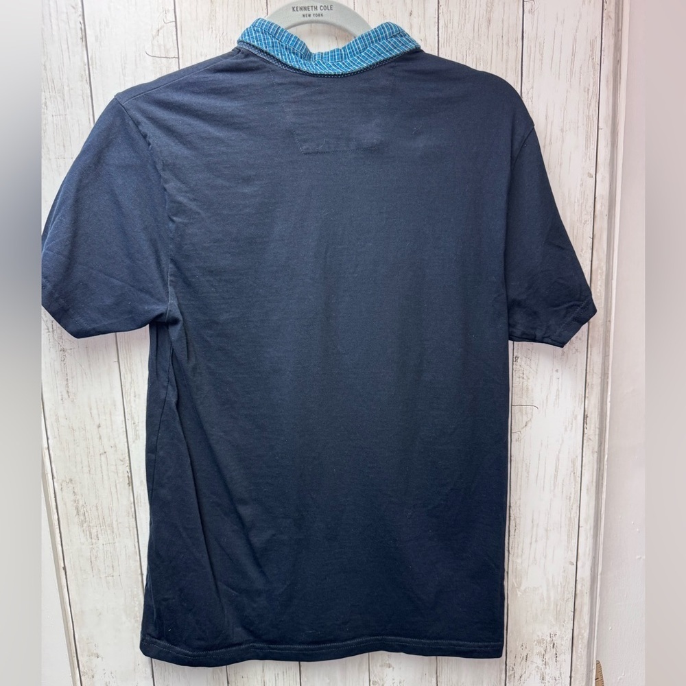 Steel & Jelly Dark Blue Shirt with Light Blue Details size Small - Picture 5 of 8